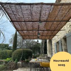 Toile coco sur pergola