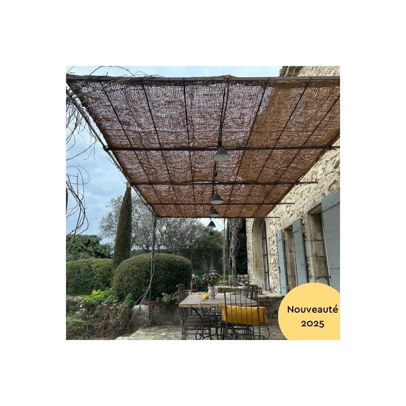 Toile coco sur pergola