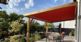 Waterproof pergola cover