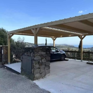 Pergola cover for carport